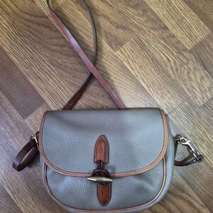 Dooney & Bourke Taupe and Tan Crossbody Bag
